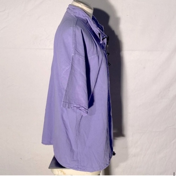 Vintage Honey-Komb EzzeWear Purple 1/4 Zip Top S - Picture 15 of 15